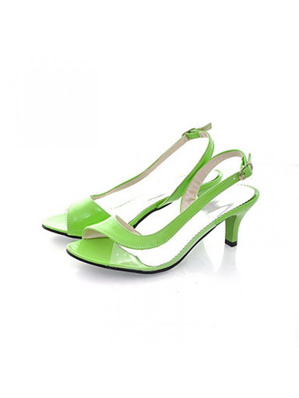 Women's ShoesStiletto Heel Heels/Open Toe Sandals Dress Black/Blue/Yellow/Green/Pink/White