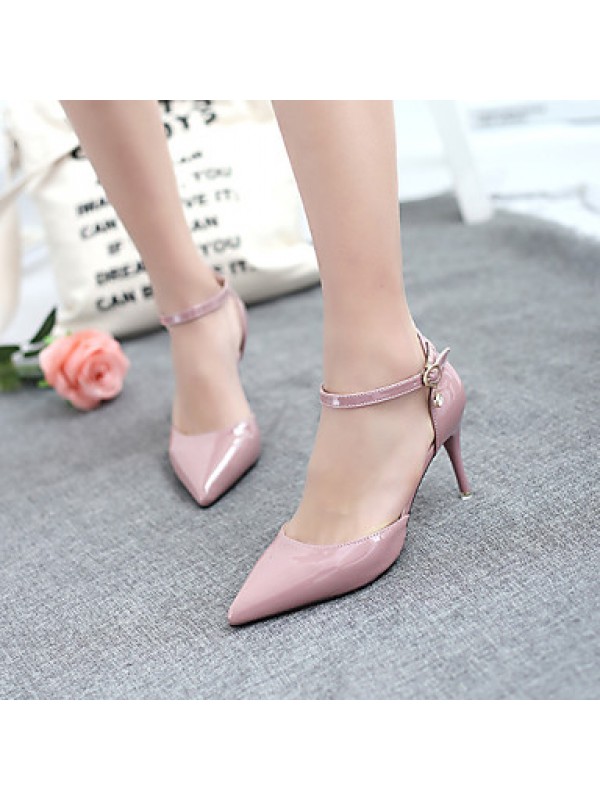 Women's Shoes Stiletto Heel Heels / Pointed Toe / Closed Toe Sandals Dress Pink / Purple / Red / White